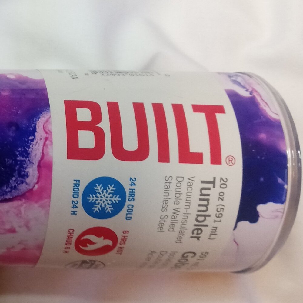 New Built 20oz Double Wall Stainless Steel Coffee Tumbler Hot 6 Hrs, Cold 20 Hrs